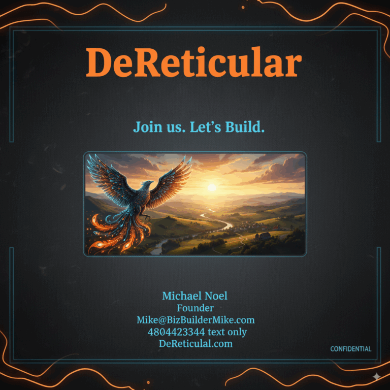 The DeReticular Method: A Real-Time Guide to Eating Our Own Dogfood