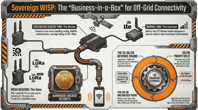Briefing Document: Sovereign WISP Ecosystem and DeReticular Hardware Strategy