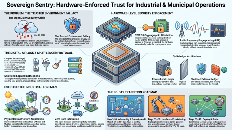 White Paper Sovereign Agents and Hardware-Enforced Trust- Bypassing the Trusted Environment Fallacy in Agentic AI using TPM 2 RFF and the Locutus Ledger